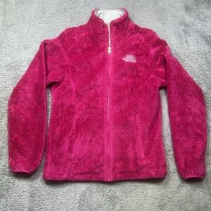 The North Face Osito Jacket Women's S‎ Pink Deep Pile Fleece Full Zip